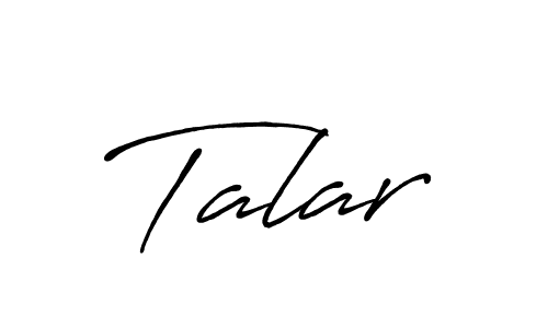Talar stylish signature style. Best Handwritten Sign (Antro_Vectra_Bolder) for my name. Handwritten Signature Collection Ideas for my name Talar. Talar signature style 7 images and pictures png