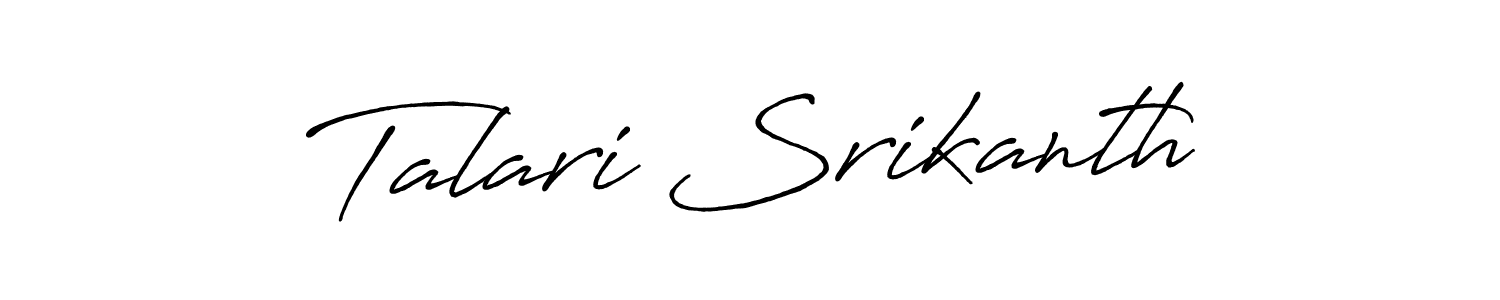 Make a beautiful signature design for name Talari Srikanth. Use this online signature maker to create a handwritten signature for free. Talari Srikanth signature style 7 images and pictures png