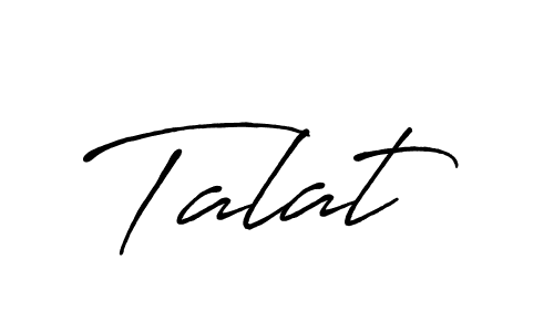 Create a beautiful signature design for name Talat. With this signature (Antro_Vectra_Bolder) fonts, you can make a handwritten signature for free. Talat signature style 7 images and pictures png