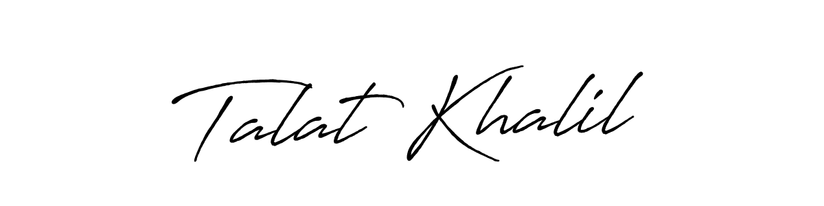 It looks lik you need a new signature style for name Talat Khalil. Design unique handwritten (Antro_Vectra_Bolder) signature with our free signature maker in just a few clicks. Talat Khalil signature style 7 images and pictures png