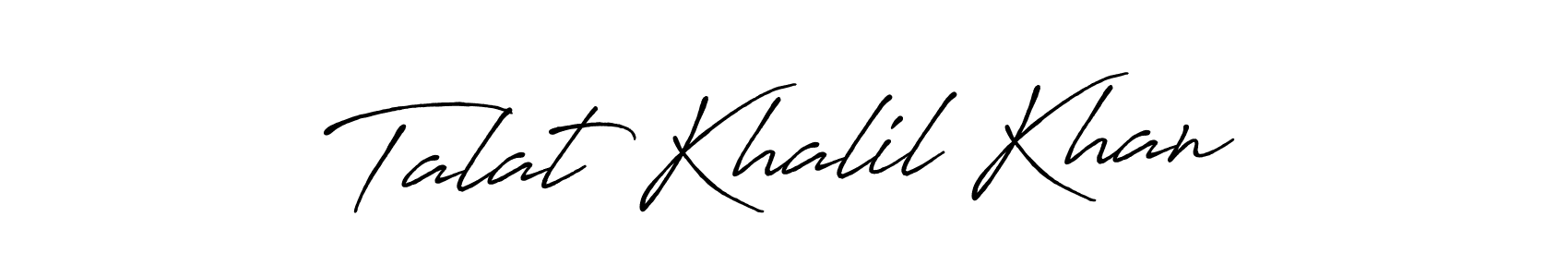 You should practise on your own different ways (Antro_Vectra_Bolder) to write your name (Talat Khalil Khan) in signature. don't let someone else do it for you. Talat Khalil Khan signature style 7 images and pictures png
