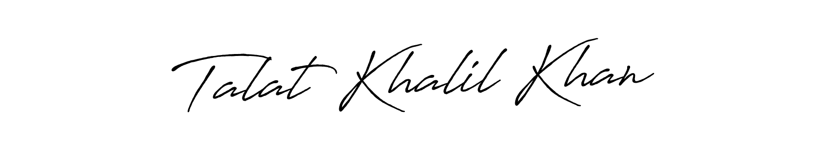 if you are searching for the best signature style for your name Talat Khalil Khan. so please give up your signature search. here we have designed multiple signature styles  using Antro_Vectra_Bolder. Talat Khalil Khan signature style 7 images and pictures png