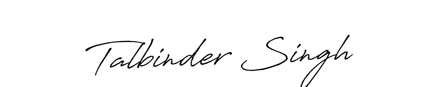 Use a signature maker to create a handwritten signature online. With this signature software, you can design (Antro_Vectra_Bolder) your own signature for name Talbinder Singh. Talbinder Singh signature style 7 images and pictures png