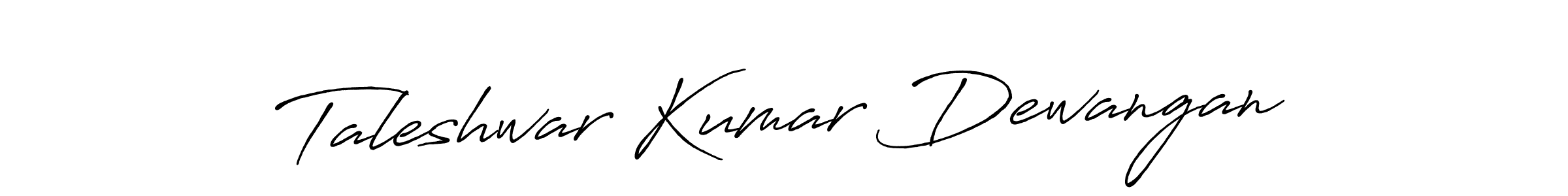 Also we have Taleshwar Kumar Dewangan name is the best signature style. Create professional handwritten signature collection using Antro_Vectra_Bolder autograph style. Taleshwar Kumar Dewangan signature style 7 images and pictures png