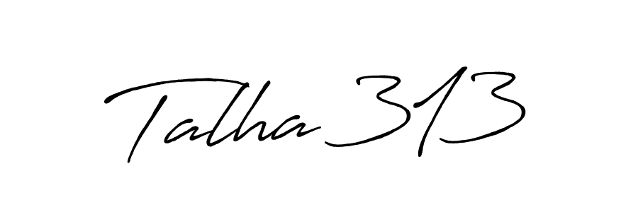 Design your own signature with our free online signature maker. With this signature software, you can create a handwritten (Antro_Vectra_Bolder) signature for name Talha 313. Talha 313 signature style 7 images and pictures png