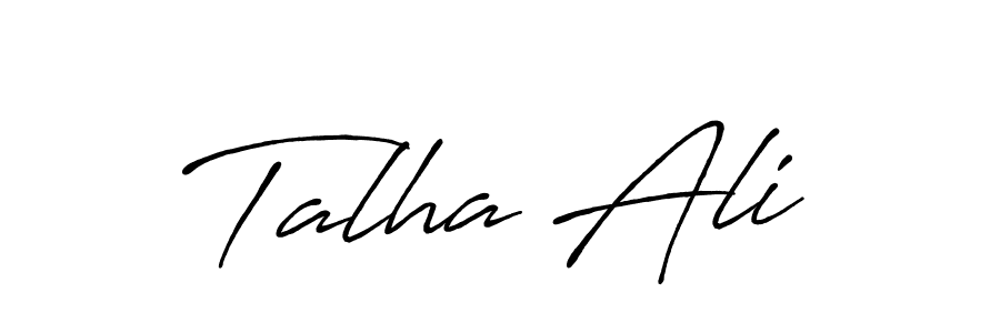 Create a beautiful signature design for name Talha Ali. With this signature (Antro_Vectra_Bolder) fonts, you can make a handwritten signature for free. Talha Ali signature style 7 images and pictures png