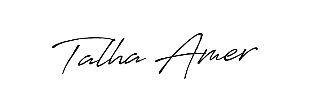 Make a beautiful signature design for name Talha Amer. Use this online signature maker to create a handwritten signature for free. Talha Amer signature style 7 images and pictures png