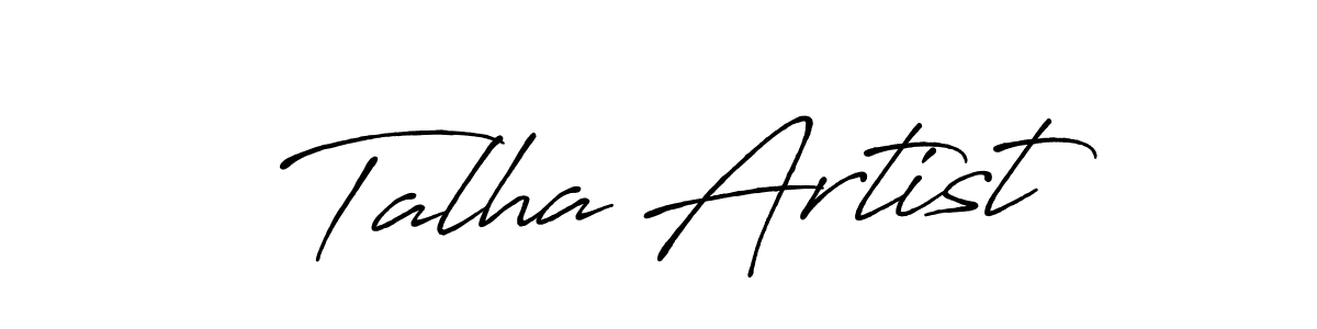 It looks lik you need a new signature style for name Talha Artist. Design unique handwritten (Antro_Vectra_Bolder) signature with our free signature maker in just a few clicks. Talha Artist signature style 7 images and pictures png