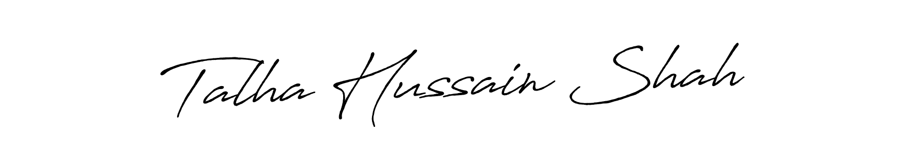 Make a beautiful signature design for name Talha Hussain Shah. Use this online signature maker to create a handwritten signature for free. Talha Hussain Shah signature style 7 images and pictures png