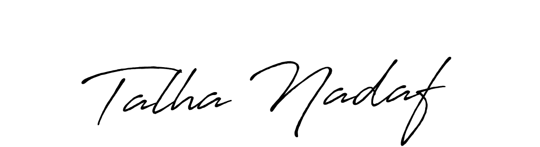 if you are searching for the best signature style for your name Talha Nadaf. so please give up your signature search. here we have designed multiple signature styles  using Antro_Vectra_Bolder. Talha Nadaf signature style 7 images and pictures png