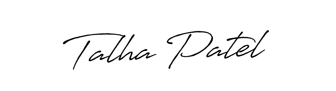 if you are searching for the best signature style for your name Talha Patel. so please give up your signature search. here we have designed multiple signature styles  using Antro_Vectra_Bolder. Talha Patel signature style 7 images and pictures png