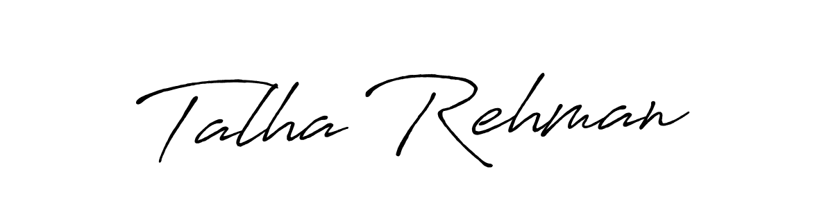 Also You can easily find your signature by using the search form. We will create Talha Rehman name handwritten signature images for you free of cost using Antro_Vectra_Bolder sign style. Talha Rehman signature style 7 images and pictures png