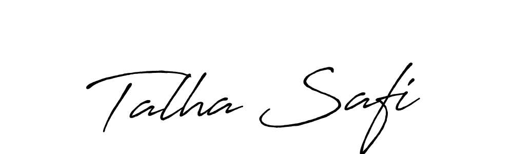 Use a signature maker to create a handwritten signature online. With this signature software, you can design (Antro_Vectra_Bolder) your own signature for name Talha Safi. Talha Safi signature style 7 images and pictures png