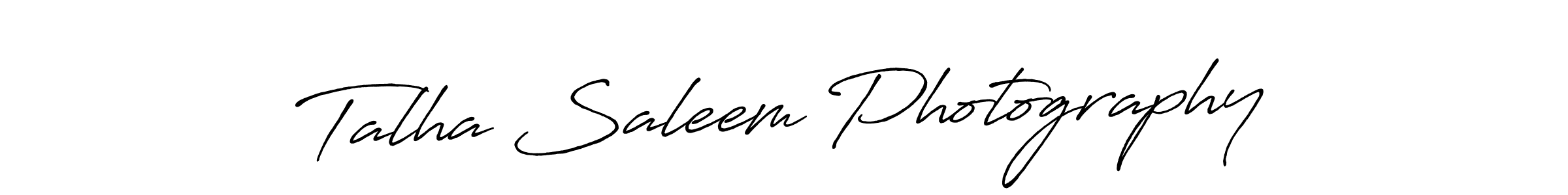 Create a beautiful signature design for name Talha Saleem Photography. With this signature (Antro_Vectra_Bolder) fonts, you can make a handwritten signature for free. Talha Saleem Photography signature style 7 images and pictures png
