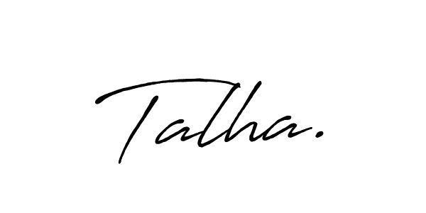 Also we have Talha. name is the best signature style. Create professional handwritten signature collection using Antro_Vectra_Bolder autograph style. Talha. signature style 7 images and pictures png