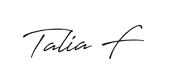 Antro_Vectra_Bolder is a professional signature style that is perfect for those who want to add a touch of class to their signature. It is also a great choice for those who want to make their signature more unique. Get Talia F name to fancy signature for free. Talia F signature style 7 images and pictures png