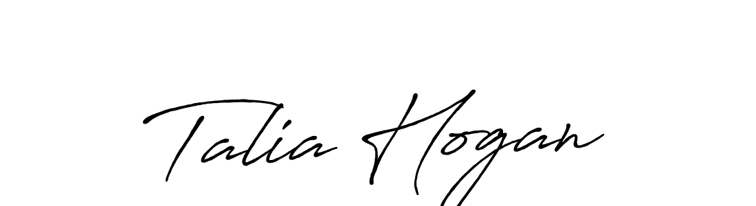 Design your own signature with our free online signature maker. With this signature software, you can create a handwritten (Antro_Vectra_Bolder) signature for name Talia Hogan. Talia Hogan signature style 7 images and pictures png