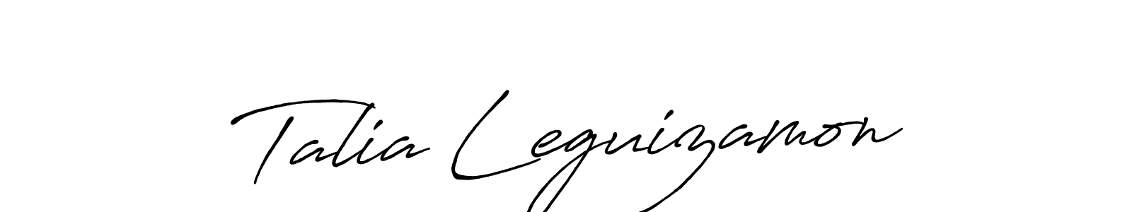 The best way (Antro_Vectra_Bolder) to make a short signature is to pick only two or three words in your name. The name Talia Leguizamon include a total of six letters. For converting this name. Talia Leguizamon signature style 7 images and pictures png