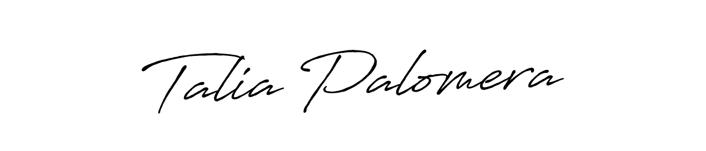 Talia Palomera stylish signature style. Best Handwritten Sign (Antro_Vectra_Bolder) for my name. Handwritten Signature Collection Ideas for my name Talia Palomera. Talia Palomera signature style 7 images and pictures png