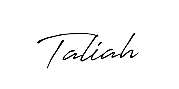 Also You can easily find your signature by using the search form. We will create Taliah name handwritten signature images for you free of cost using Antro_Vectra_Bolder sign style. Taliah signature style 7 images and pictures png