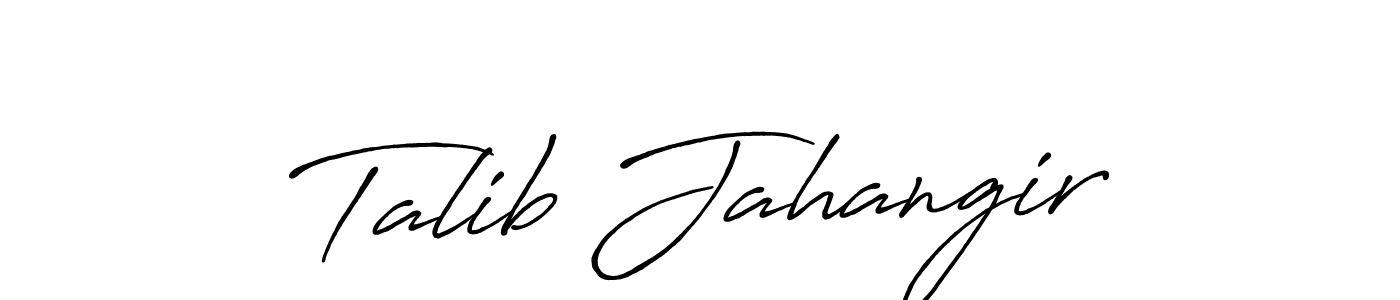 Once you've used our free online signature maker to create your best signature Antro_Vectra_Bolder style, it's time to enjoy all of the benefits that Talib Jahangir name signing documents. Talib Jahangir signature style 7 images and pictures png