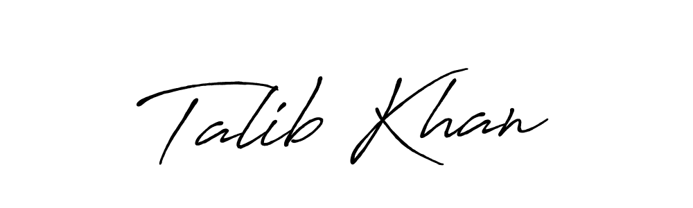 This is the best signature style for the Talib Khan name. Also you like these signature font (Antro_Vectra_Bolder). Mix name signature. Talib Khan signature style 7 images and pictures png