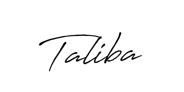 How to make Taliba name signature. Use Antro_Vectra_Bolder style for creating short signs online. This is the latest handwritten sign. Taliba signature style 7 images and pictures png