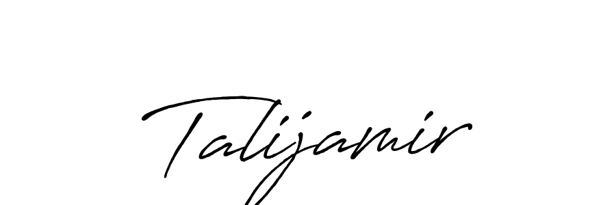 Make a beautiful signature design for name Talijamir. With this signature (Antro_Vectra_Bolder) style, you can create a handwritten signature for free. Talijamir signature style 7 images and pictures png