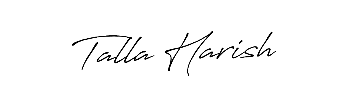 Talla Harish stylish signature style. Best Handwritten Sign (Antro_Vectra_Bolder) for my name. Handwritten Signature Collection Ideas for my name Talla Harish. Talla Harish signature style 7 images and pictures png