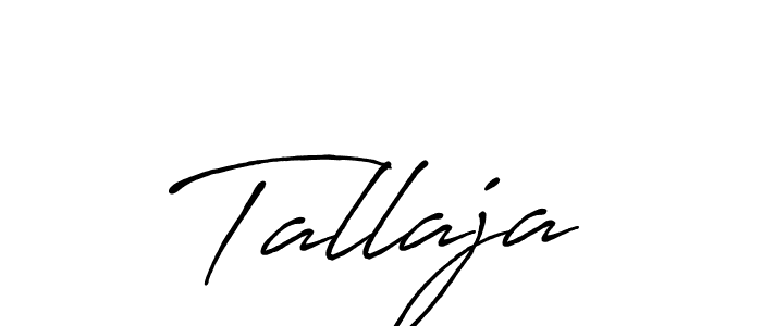 How to make Tallaja name signature. Use Antro_Vectra_Bolder style for creating short signs online. This is the latest handwritten sign. Tallaja signature style 7 images and pictures png