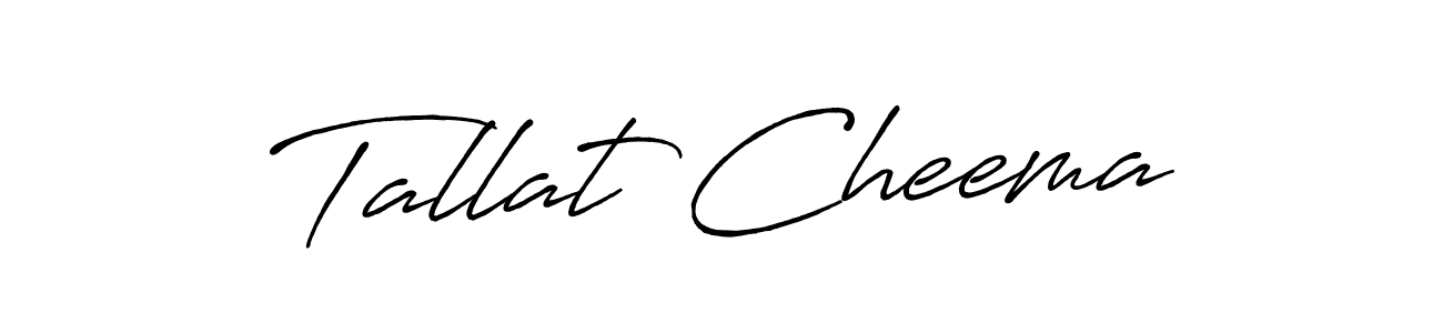 Also we have Tallat Cheema name is the best signature style. Create professional handwritten signature collection using Antro_Vectra_Bolder autograph style. Tallat Cheema signature style 7 images and pictures png