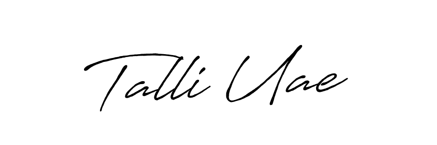 Once you've used our free online signature maker to create your best signature Antro_Vectra_Bolder style, it's time to enjoy all of the benefits that Talli Uae name signing documents. Talli Uae signature style 7 images and pictures png