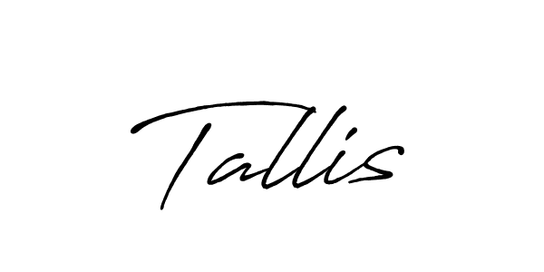 How to make Tallis name signature. Use Antro_Vectra_Bolder style for creating short signs online. This is the latest handwritten sign. Tallis signature style 7 images and pictures png