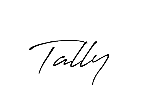 Make a beautiful signature design for name Tally. With this signature (Antro_Vectra_Bolder) style, you can create a handwritten signature for free. Tally signature style 7 images and pictures png