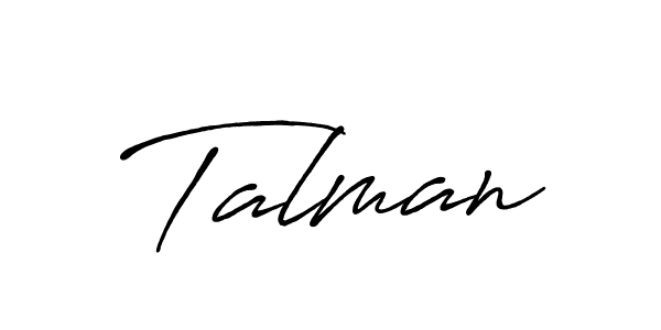 How to make Talman name signature. Use Antro_Vectra_Bolder style for creating short signs online. This is the latest handwritten sign. Talman signature style 7 images and pictures png