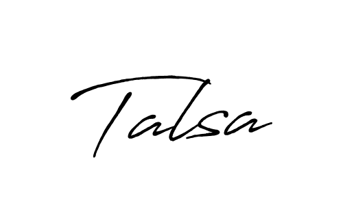 The best way (Antro_Vectra_Bolder) to make a short signature is to pick only two or three words in your name. The name Talsa include a total of six letters. For converting this name. Talsa signature style 7 images and pictures png