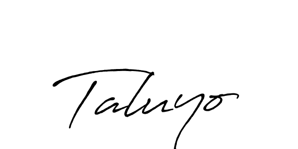 Similarly Antro_Vectra_Bolder is the best handwritten signature design. Signature creator online .You can use it as an online autograph creator for name Taluyo. Taluyo signature style 7 images and pictures png