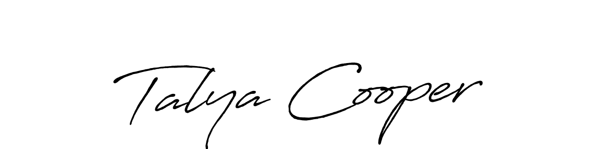 It looks lik you need a new signature style for name Talya Cooper. Design unique handwritten (Antro_Vectra_Bolder) signature with our free signature maker in just a few clicks. Talya Cooper signature style 7 images and pictures png