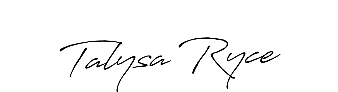 You should practise on your own different ways (Antro_Vectra_Bolder) to write your name (Talysa Ryce) in signature. don't let someone else do it for you. Talysa Ryce signature style 7 images and pictures png