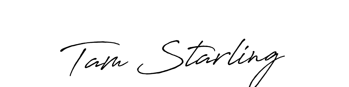 The best way (Antro_Vectra_Bolder) to make a short signature is to pick only two or three words in your name. The name Tam Starling include a total of six letters. For converting this name. Tam Starling signature style 7 images and pictures png