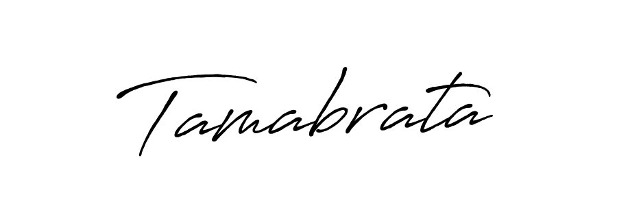 Use a signature maker to create a handwritten signature online. With this signature software, you can design (Antro_Vectra_Bolder) your own signature for name Tamabrata. Tamabrata signature style 7 images and pictures png