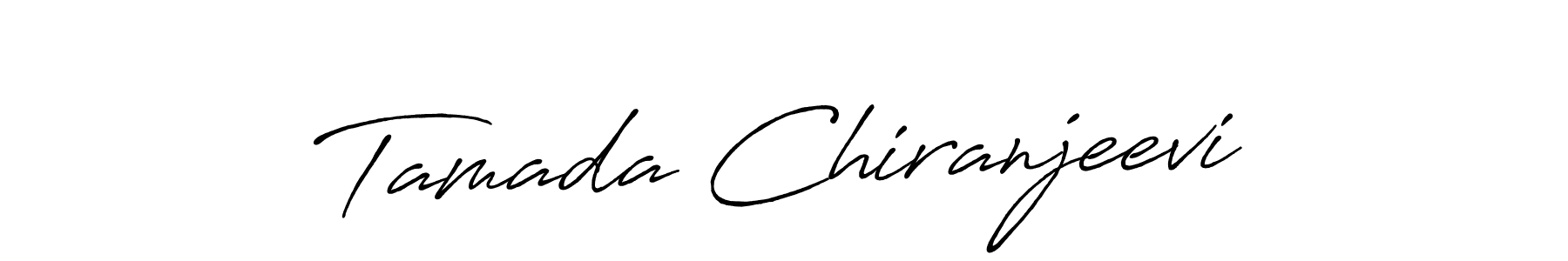 You can use this online signature creator to create a handwritten signature for the name Tamada Chiranjeevi. This is the best online autograph maker. Tamada Chiranjeevi signature style 7 images and pictures png