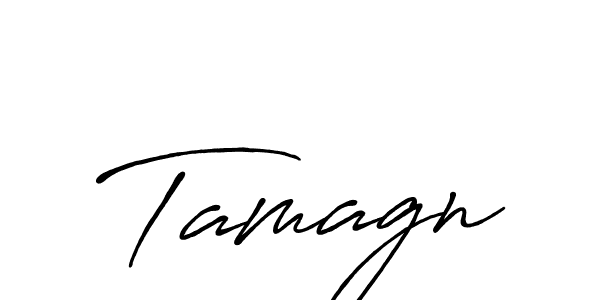 Make a beautiful signature design for name Tamagn. With this signature (Antro_Vectra_Bolder) style, you can create a handwritten signature for free. Tamagn signature style 7 images and pictures png