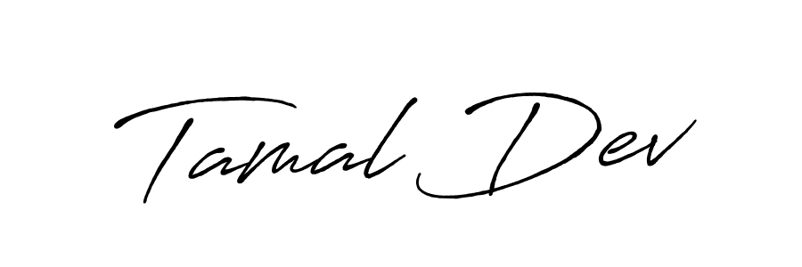Similarly Antro_Vectra_Bolder is the best handwritten signature design. Signature creator online .You can use it as an online autograph creator for name Tamal Dev. Tamal Dev signature style 7 images and pictures png