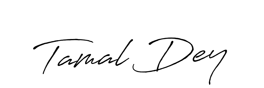 Design your own signature with our free online signature maker. With this signature software, you can create a handwritten (Antro_Vectra_Bolder) signature for name Tamal Dey. Tamal Dey signature style 7 images and pictures png