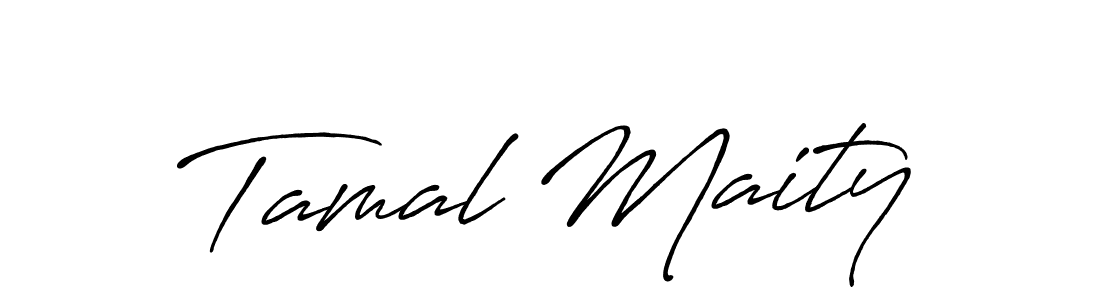 The best way (Antro_Vectra_Bolder) to make a short signature is to pick only two or three words in your name. The name Tamal Maity include a total of six letters. For converting this name. Tamal Maity signature style 7 images and pictures png