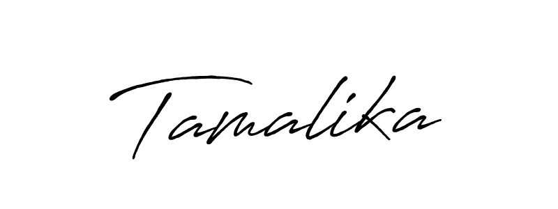 How to make Tamalika signature? Antro_Vectra_Bolder is a professional autograph style. Create handwritten signature for Tamalika name. Tamalika signature style 7 images and pictures png