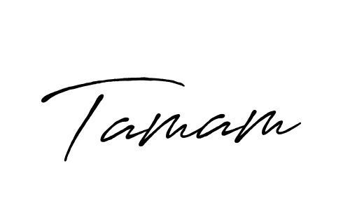 How to make Tamam signature? Antro_Vectra_Bolder is a professional autograph style. Create handwritten signature for Tamam name. Tamam signature style 7 images and pictures png