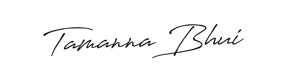 How to make Tamanna Bhui signature? Antro_Vectra_Bolder is a professional autograph style. Create handwritten signature for Tamanna Bhui name. Tamanna Bhui signature style 7 images and pictures png