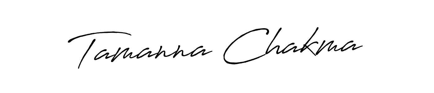 Create a beautiful signature design for name Tamanna Chakma. With this signature (Antro_Vectra_Bolder) fonts, you can make a handwritten signature for free. Tamanna Chakma signature style 7 images and pictures png